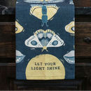 Let Your Light Shine Gothic Moth Dish Cloth Towel