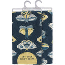 Let Your Light Shine Gothic Moth Dish Cloth Towel