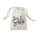 Let It Snow Christmas Holiday Favor Bags, 6-Pack