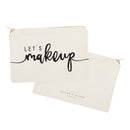 Let's Makeup Cotton Canvas Cosmetic Bag