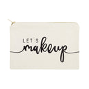 Let's Makeup Cotton Canvas Cosmetic Bag