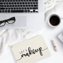 Let's Makeup Cotton Canvas Cosmetic Bag