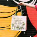 Let's Go Buy More Plants Market Tote Bag | 15.50" x 15.25" x 6"