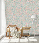 Fashionable Little Pink Flowers Wallpaper Chic