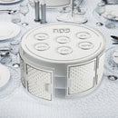 Diamond Leatherite Tiered Kearah Seder Plate