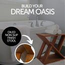 Danish Teak Slatted Stool