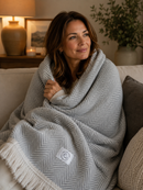 100% Organic Cotton Algarve Throw Blankets