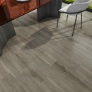 SPC Vinyl Rigid Core 7" Width 60" RL, 7mm Thick, 1.5mm IXPE Light Onyx, Omnia Floors - Mazzia Collection dinning view 4