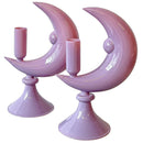 Lilac Crescent Moon Candle Holder - Case of 12 Candle Holders