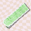 Lime Seersucker Spa Headband | Hair Band for Skincare Facial After Shower