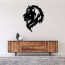 Lion Head Metal Wall Art – Wildlife Majestic Animal Home Decor