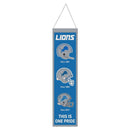 Detroit Lions 8" x 32" Wool Banner