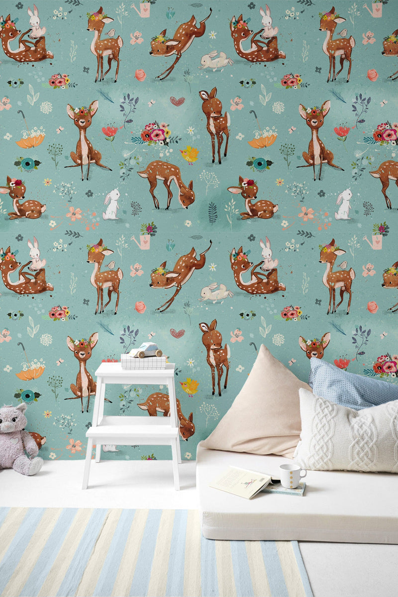 Fawn Wallpaper Peel and Stick