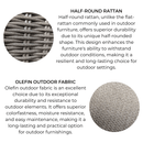 Sonoma Wicker Daybed Porch Swing With Cushions