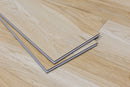 SPC Vinyl Rigid Core 7" Width 60" RL, 6mm Thick, 1.5mm IXPE Lively Fallow Veritas Floors - Mazzia Collection Product shoot tile edge view