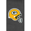 Silver Sofa with  Green Bay Packers Helmet Logo