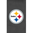 Silver Sofa with  Pittsburgh Steelers Primary Logo