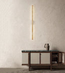 Long Strip Travertine Prometheus Wall Lamp