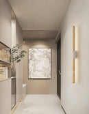 Long Strip Travertine Prometheus Wall Lamp