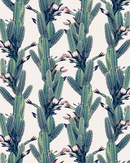 Los Cactus Wallpaper, off-white