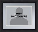 NHL Hockey Photo Picture Frame Kit - Los Angeles Kings (Silver Matting, White Trim)