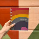 Love Is Kind Spiral Notebook | Rainbow Pride | 5.75" x 7.50"  | 120 Lined Pages