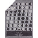 Love You To The Full Moon And Back Kitchen Towel | Gothic Black Cat Mystical Moon Phases | 20" x 28"