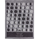 Love You To The Full Moon And Back Kitchen Towel | Gothic Black Cat Mystical Moon Phases | 20" x 28"