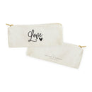 Love Cotton Canvas Pencil Case and Travel Pouch