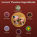 Lovers' Passion Herbal Aphrodisiac Tea – 3 oz | Romantic Herbal Tea for Date Night & Intimacy