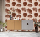 Voguish Brown Pattern Wallpaper Tasteful