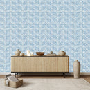 Modish Blue Abstract Pattern Wallpaper Vogue