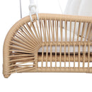 East Green Lucca Wicker Porch Swing with Cushions