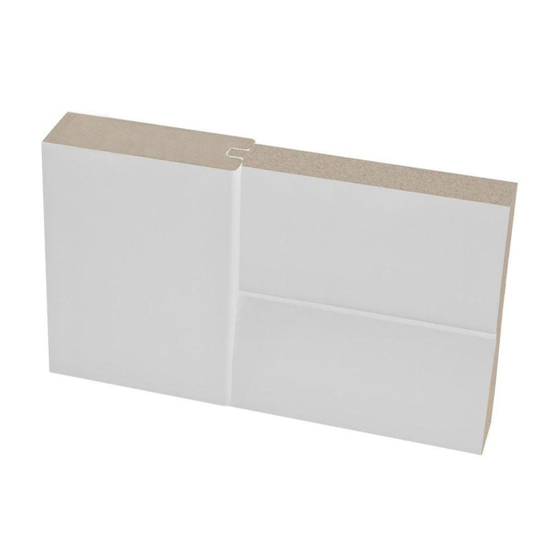 Lucia 2552 White Barn Door Slab with Frosted Glass