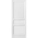 Lucia 31 White Silk 3 Panel Barn Door Slab