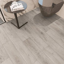 SPC Vinyl Rigid Core 7" Width 60" RL, 6mm Thick, 1.5mm IXPE Lucid Silver Amare Floors - Mazzia Collection Product shoot tile view