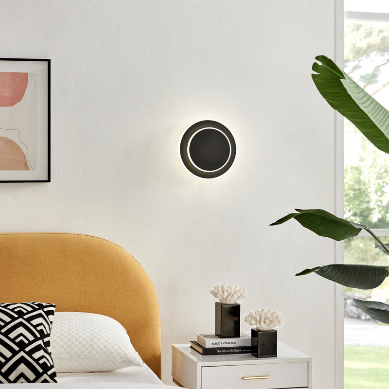 Luna Eclipse Two Circle Multiuse Lamp  // Black