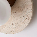 Lunar Eclipse Travertine Wall Lamp