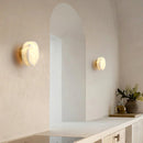 Disc Shaped Alabaster Wall Light