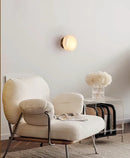 Disc Shaped Alabaster Wall Light