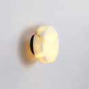 Disc Shaped Alabaster Wall Light