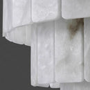 Luxurious Cascading Snow Plaster Chandelier