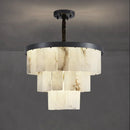 Luxurious Cascading Snow Plaster Chandelier