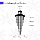 Luxurious Smoky Chandelier