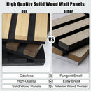 Luxury Oak | Grey Felt | Acoustic Solid Wood Wall Panels ( 2 Panels Per Box）