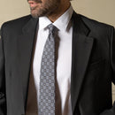 Veneto - Printed Silk Tie - Smoke