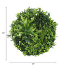 Artificial Green Wall Disc 20in – Black Frame – UV Resistant – Commercial Grade