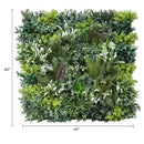 Luxury Garden of Eden 40" x 40" 11SQ FT Ultra Premium Metal Backed Commercial UV Green Wall NFPA Fire Resistant