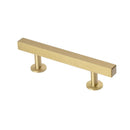 Lew's Square Bar Cabinet Knobs and Handles in Brushed Brass