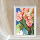 Palette of Emotions Peach Lilies Counted Cross Stitch Kit by RTO M1088